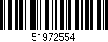 Código de barras (EAN, GTIN, SKU, ISBN): '51972554'
