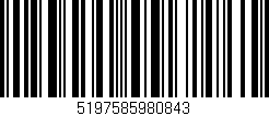 Código de barras (EAN, GTIN, SKU, ISBN): '5197585980843'