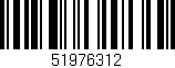 Código de barras (EAN, GTIN, SKU, ISBN): '51976312'