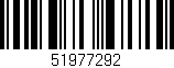 Código de barras (EAN, GTIN, SKU, ISBN): '51977292'
