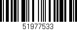 Código de barras (EAN, GTIN, SKU, ISBN): '51977533'