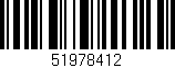 Código de barras (EAN, GTIN, SKU, ISBN): '51978412'