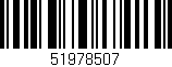 Código de barras (EAN, GTIN, SKU, ISBN): '51978507'