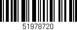 Código de barras (EAN, GTIN, SKU, ISBN): '51978720'