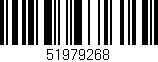 Código de barras (EAN, GTIN, SKU, ISBN): '51979268'