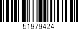 Código de barras (EAN, GTIN, SKU, ISBN): '51979424'