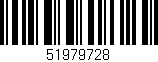 Código de barras (EAN, GTIN, SKU, ISBN): '51979728'