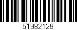Código de barras (EAN, GTIN, SKU, ISBN): '51982129'