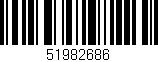 Código de barras (EAN, GTIN, SKU, ISBN): '51982686'