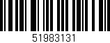 Código de barras (EAN, GTIN, SKU, ISBN): '51983131'