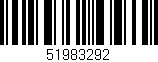 Código de barras (EAN, GTIN, SKU, ISBN): '51983292'