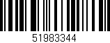 Código de barras (EAN, GTIN, SKU, ISBN): '51983344'