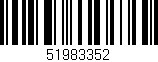 Código de barras (EAN, GTIN, SKU, ISBN): '51983352'