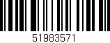 Código de barras (EAN, GTIN, SKU, ISBN): '51983571'