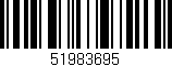 Código de barras (EAN, GTIN, SKU, ISBN): '51983695'