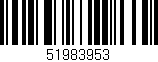 Código de barras (EAN, GTIN, SKU, ISBN): '51983953'