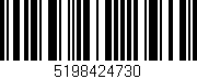 Código de barras (EAN, GTIN, SKU, ISBN): '5198424730'