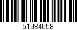 Código de barras (EAN, GTIN, SKU, ISBN): '51984658'