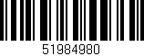 Código de barras (EAN, GTIN, SKU, ISBN): '51984980'
