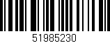 Código de barras (EAN, GTIN, SKU, ISBN): '51985230'