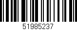 Código de barras (EAN, GTIN, SKU, ISBN): '51985237'