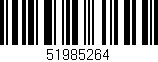 Código de barras (EAN, GTIN, SKU, ISBN): '51985264'