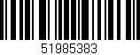 Código de barras (EAN, GTIN, SKU, ISBN): '51985383'