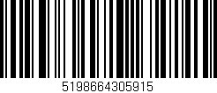 Código de barras (EAN, GTIN, SKU, ISBN): '5198664305915'