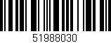 Código de barras (EAN, GTIN, SKU, ISBN): '51988030'