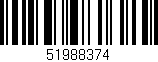 Código de barras (EAN, GTIN, SKU, ISBN): '51988374'