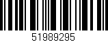 Código de barras (EAN, GTIN, SKU, ISBN): '51989295'