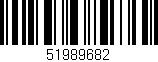 Código de barras (EAN, GTIN, SKU, ISBN): '51989682'
