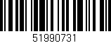 Código de barras (EAN, GTIN, SKU, ISBN): '51990731'