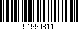 Código de barras (EAN, GTIN, SKU, ISBN): '51990811'