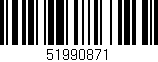 Código de barras (EAN, GTIN, SKU, ISBN): '51990871'