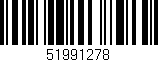 Código de barras (EAN, GTIN, SKU, ISBN): '51991278'