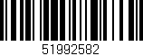 Código de barras (EAN, GTIN, SKU, ISBN): '51992582'