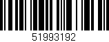 Código de barras (EAN, GTIN, SKU, ISBN): '51993192'