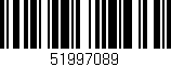 Código de barras (EAN, GTIN, SKU, ISBN): '51997089'