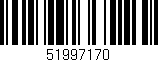 Código de barras (EAN, GTIN, SKU, ISBN): '51997170'