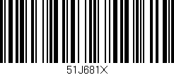 Código de barras (EAN, GTIN, SKU, ISBN): '51J681X'