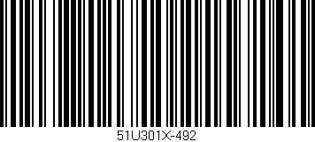 Código de barras (EAN, GTIN, SKU, ISBN): '51U301X-492'