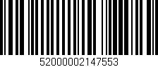 Código de barras (EAN, GTIN, SKU, ISBN): '52000002147553'
