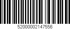 Código de barras (EAN, GTIN, SKU, ISBN): '52000002147556'