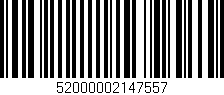 Código de barras (EAN, GTIN, SKU, ISBN): '52000002147557'
