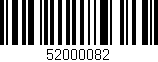 Código de barras (EAN, GTIN, SKU, ISBN): '52000082'