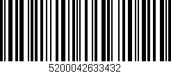 Código de barras (EAN, GTIN, SKU, ISBN): '5200042633432'