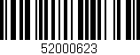 Código de barras (EAN, GTIN, SKU, ISBN): '52000623'
