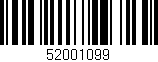 Código de barras (EAN, GTIN, SKU, ISBN): '52001099'