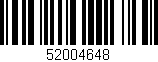Código de barras (EAN, GTIN, SKU, ISBN): '52004648'